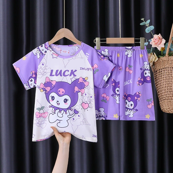 SDT short set-Purple cherry lomi