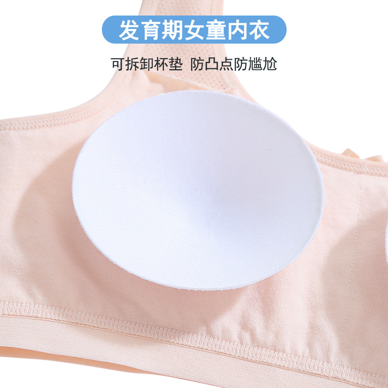 Fabricante hermosa espalda niña ropa interior coreana período de desarrollo chaleco pequeño ropa interior femenina estudiante estudiante estudiante de secundaria sujetador