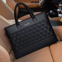 英皇保罗 Laptop for documents, men's capacious bag strap, men's style, business version, genuine leather