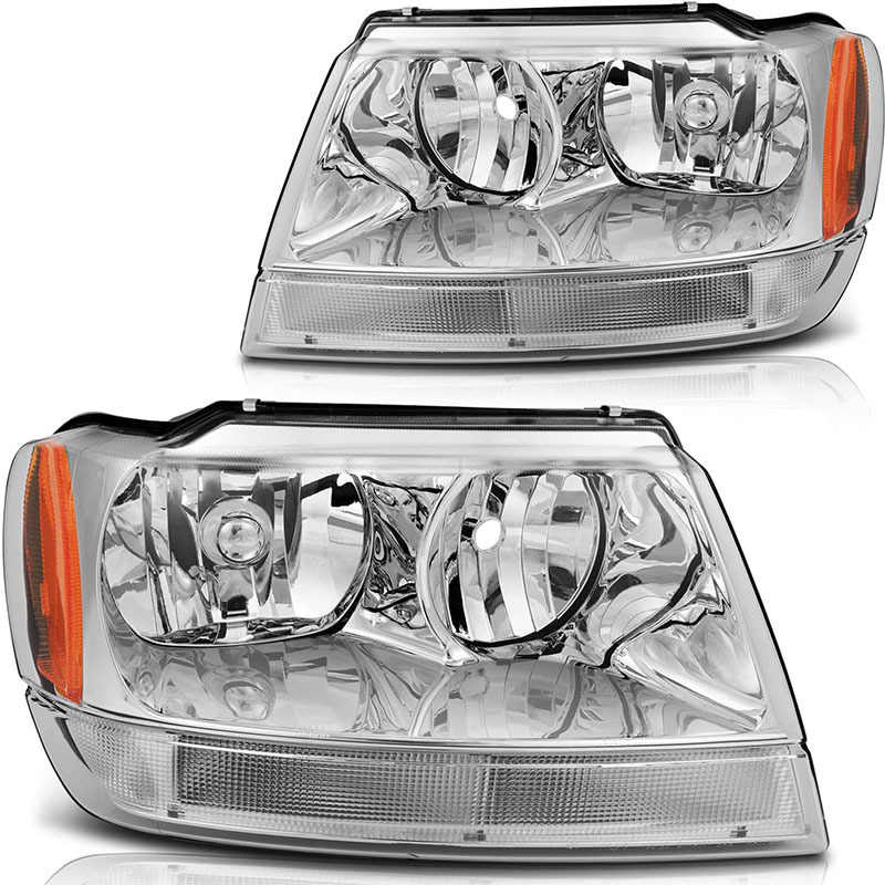 Aplicable a Jeep Grand Cherokee original modelo de coche estándar americano faro 99-04 Grand chenoji modelo de galvanoplastia