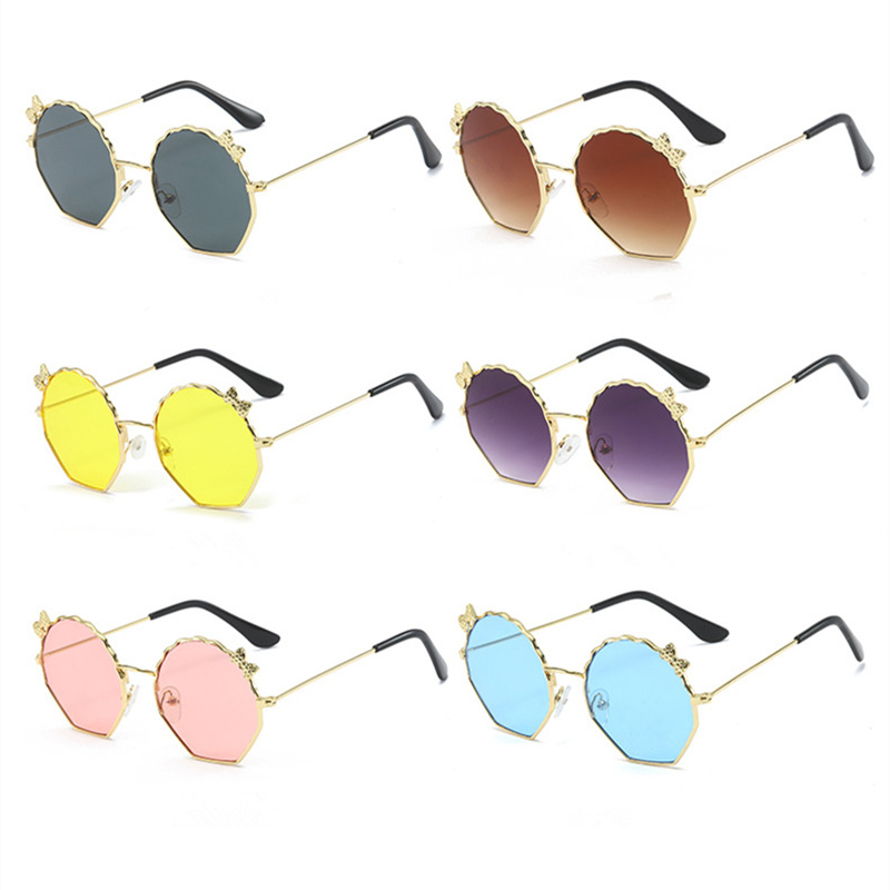 Children's sunglasses for girls, unisex baby sunglasses with cute bow, stylish and versatile, sun protection for kids.