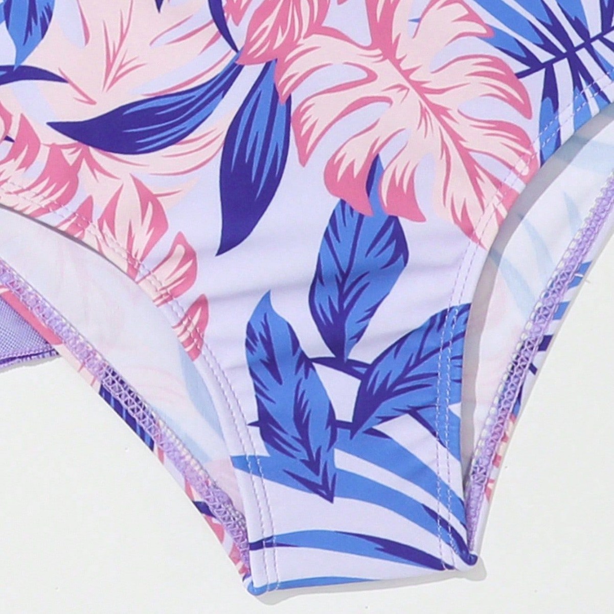 Children's Style Bikini Fashion Two Piece Triangle Swimsuit Printed Three Piece Set Style Toddler Girls Clothing (3-7Y)_voghion.com