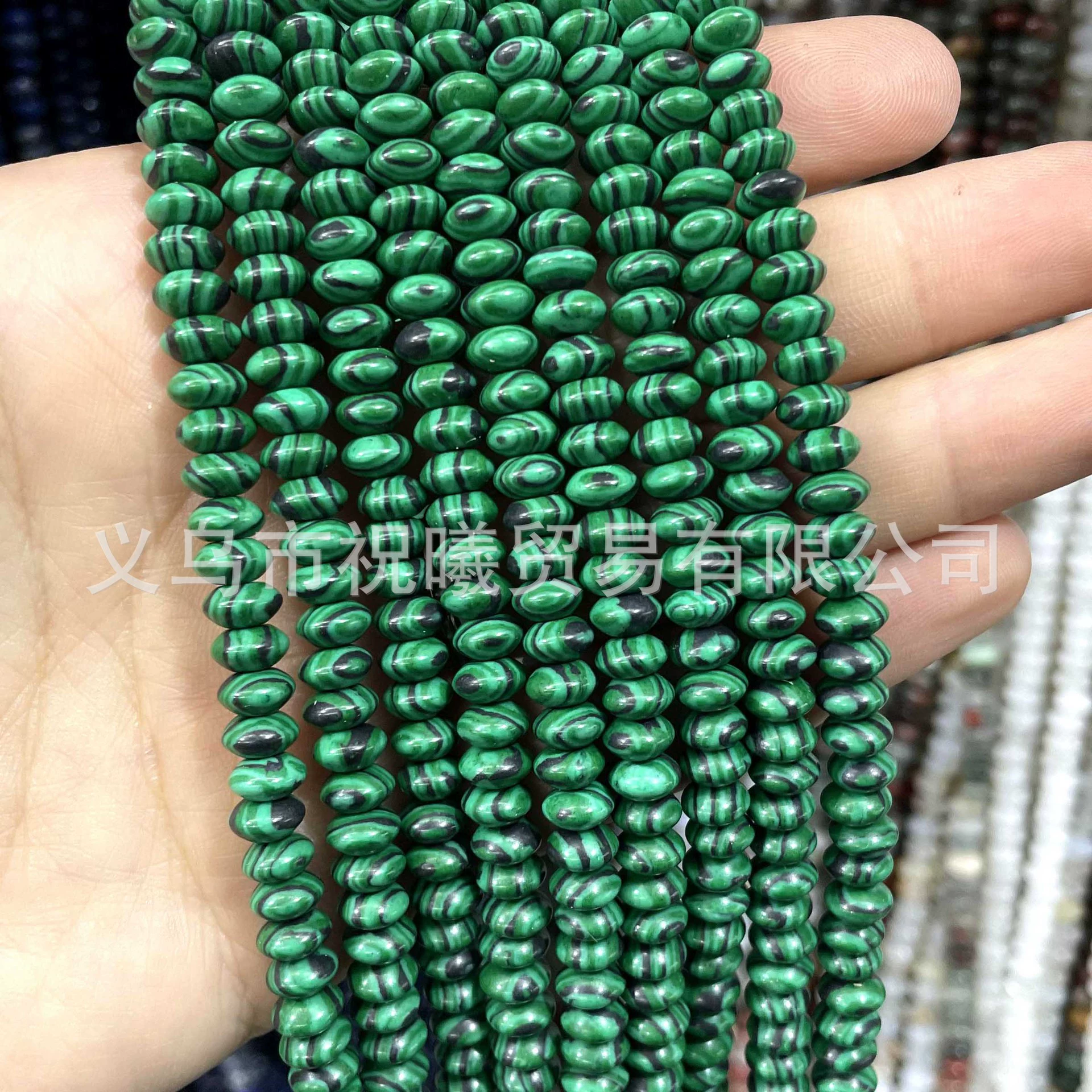 Natural ore jade, beads, accessories, bead bracelet, 3×6mm, geolocation function, wholesale
