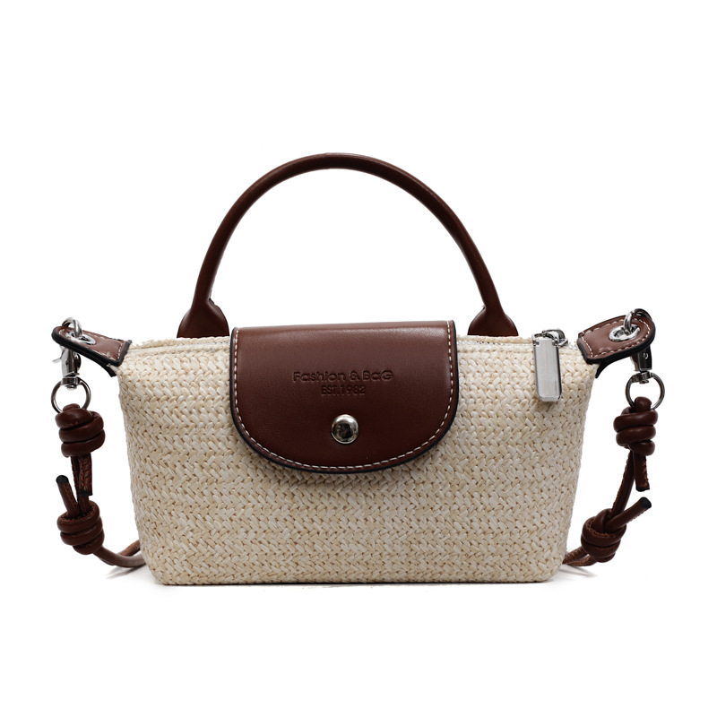 Borsa a mano arcobaleno intrecciata donna piccola a tracolla_voghion.com