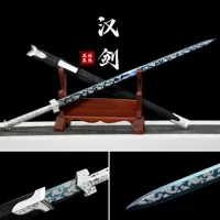Longquan, цельный меч из высоко марганцевой стали, формованный в виде кости дракона, в оболочке, древний костюм, тренировочный меч, нож, украшения, неострый