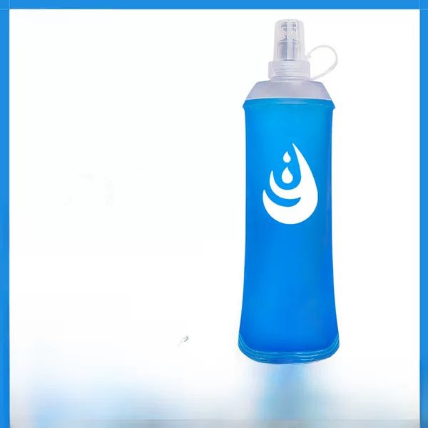 Outdoor Sports Cycling Soft Water Bottle Running Silicone Spout Travel Foldableing Water Bag Tpu Portable Soft Water Bottle Customization