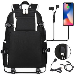 Hot selling game USB headset teen student schoolbag men and women leisure travel backpack