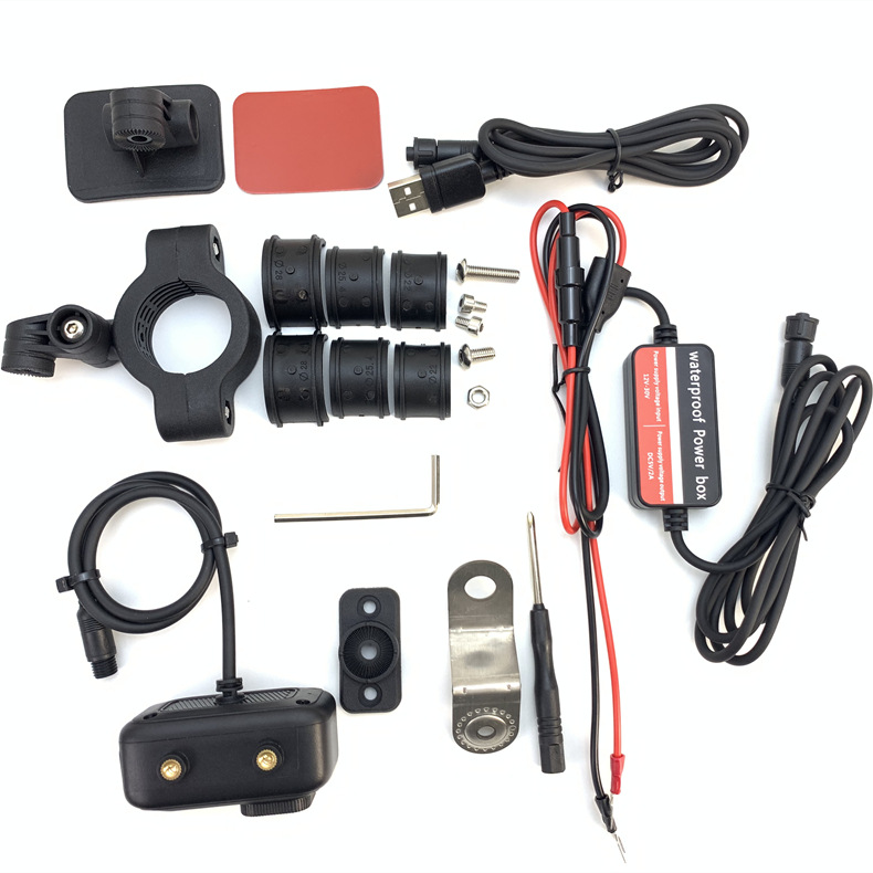 Cross-Border New Cycling Recorder Hd 2K Motorcycle Electric Bicycle Recorder Wifi Mobile Phone Interconnection