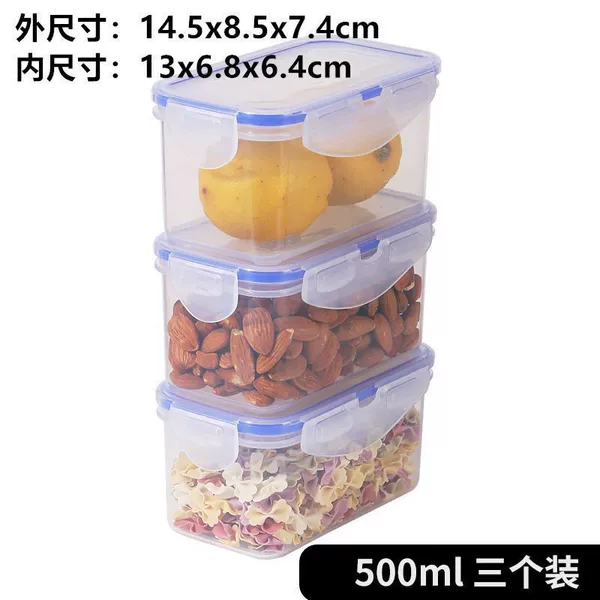 Rectangular, 500 ml