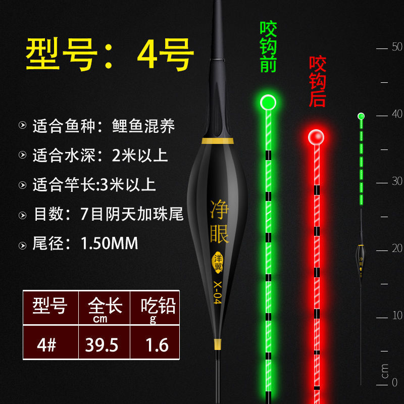 alta sensibilidad gravedad inducción electrónica flotante super brillante pesca flotante flotante gancho de mordida de color de peces flotantes carpa de cola celeste fábrica de flujo de luz nocturna