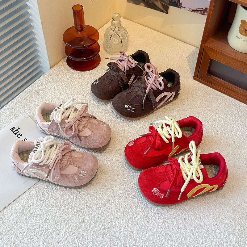Trend red retro GAT shoes flat