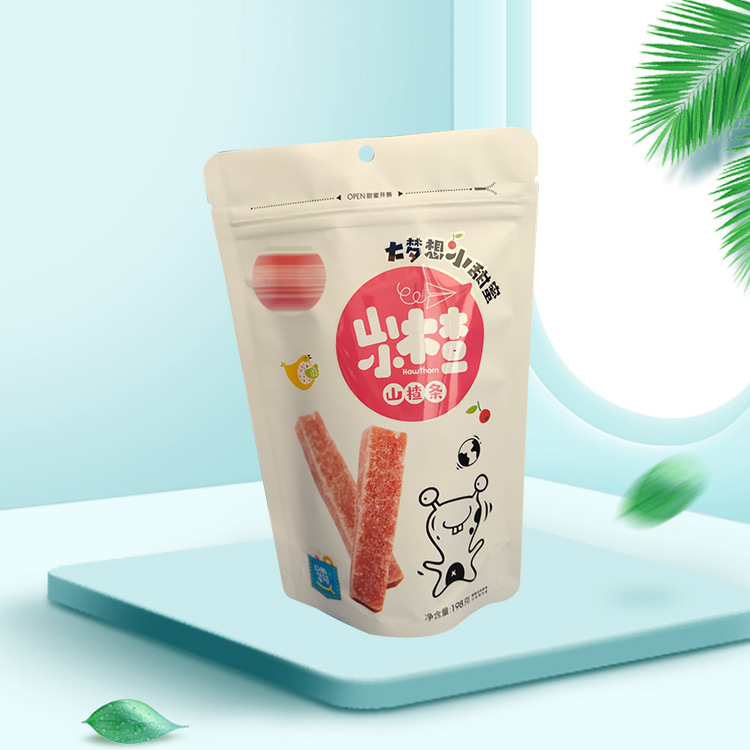 铝箔真空自封拉链包装袋  UV印刷 站立食品包装袋 山楂条袋