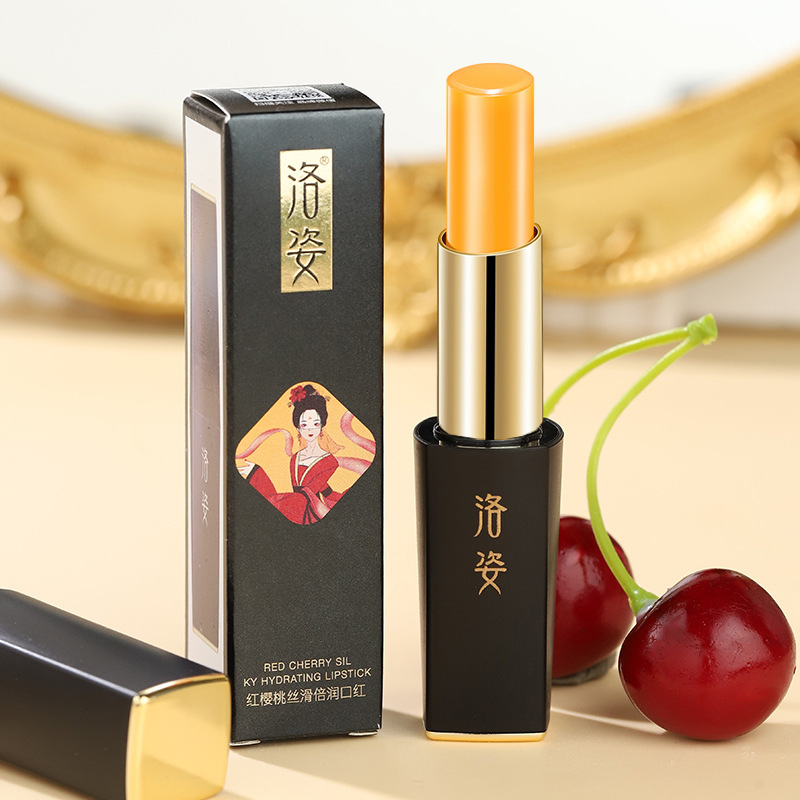 洛姿红樱桃温变变色口红唇膏不掉色不沾杯品牌线下实体店分销批发|undefined