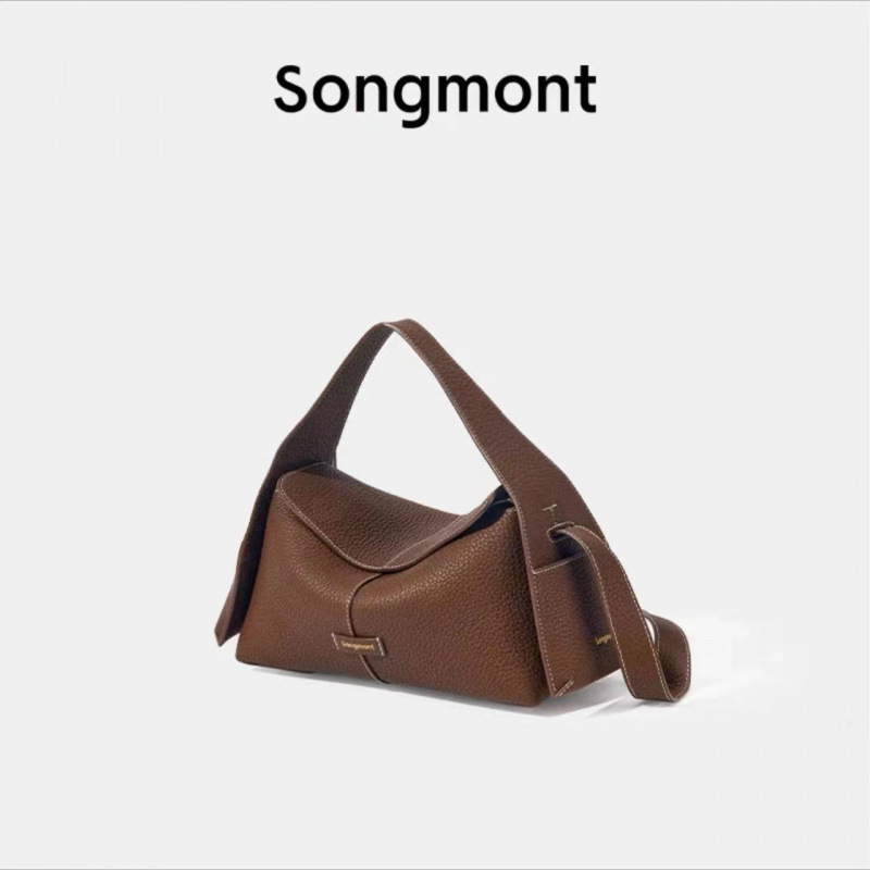 Songmont挂耳系列中小号屋檐包设计师款时尚百搭通勤手提斜挎女包|undefined