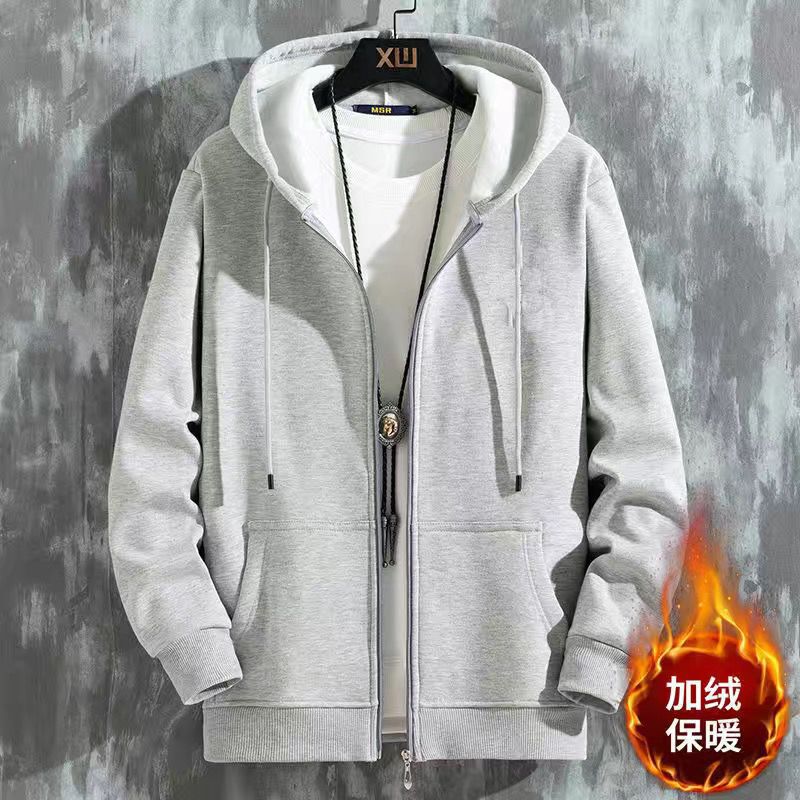 Clearance Sale High-End Men's 2025 Autumn/Winter Fleece-Lined Thickened Jacket Sports Zipper Cardigan Hooded Sweatshirt Clearance Sale High-End Men's 2025 Autumn/Winter Fleece-Lined Thickened Jacket Sports Zipper Cardigan Hooded Sweatshirt