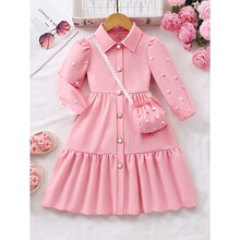 F 43481 Children's Long Sleeve Dress Ůͯ�B��ȹ