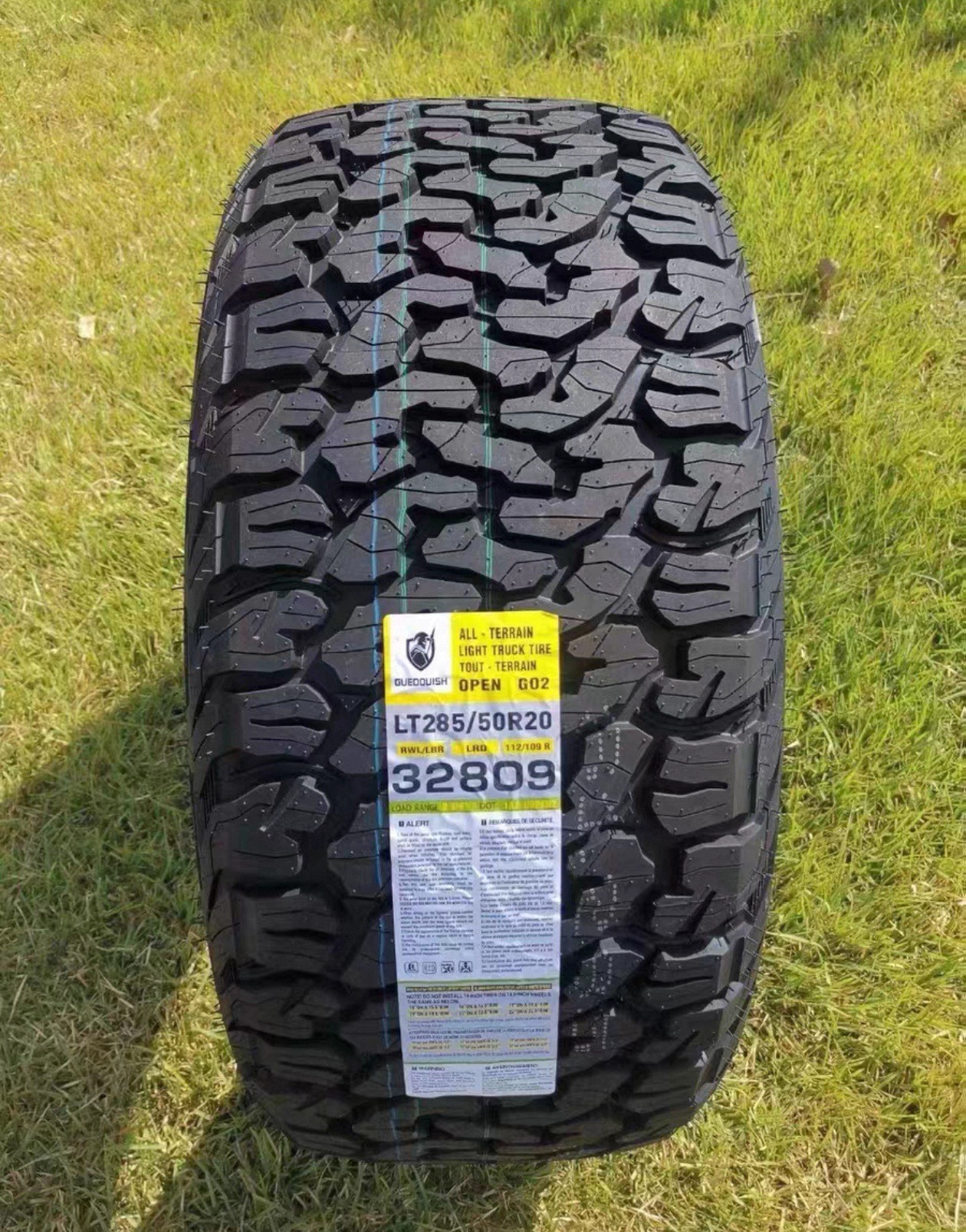 ZhanTu Tire LT285/50R20 119/116R GO2 Gladiator AT Series All-Terrain Off-Road Tire