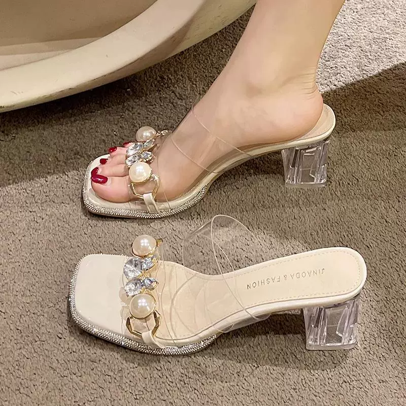 Сланцы, сандалии на ремешке, французский стиль, стиль Chanel