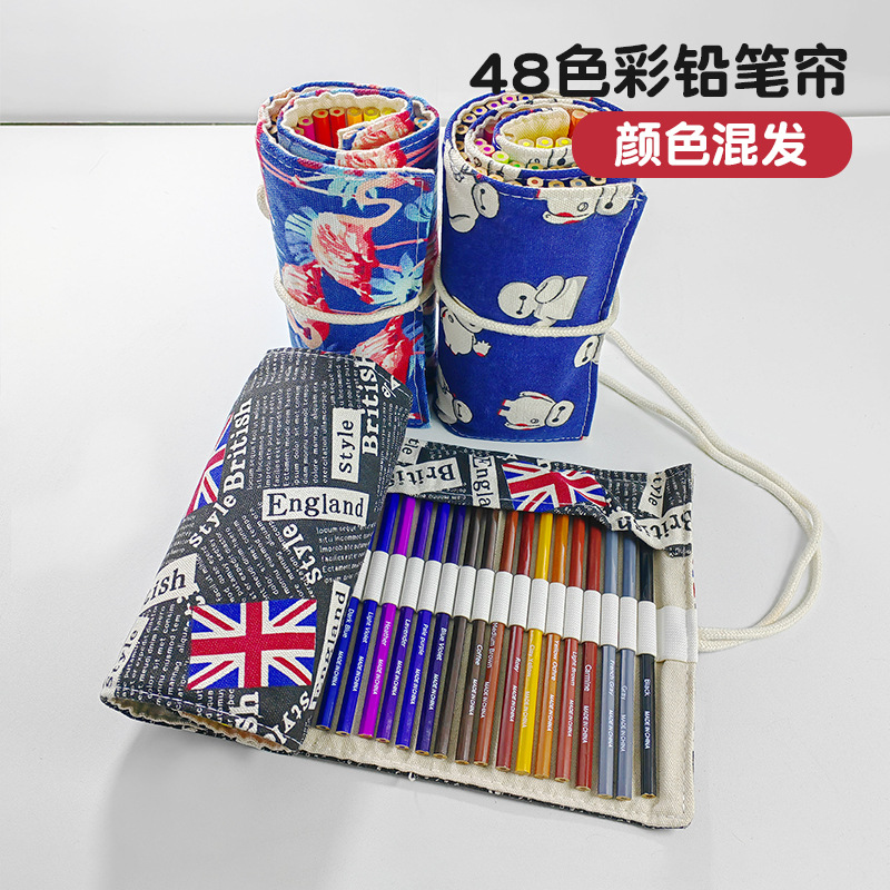 Juego de lápices de colores transfronterizos europeos y americanos, a base de aceite y solubles en agua, 72 colores, 120 colores, lápices de colores para dibujar y bocetar, suministros de papelería.