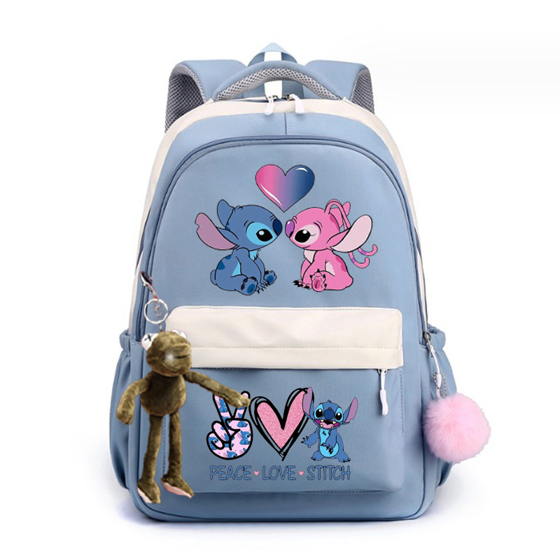 2024 encantador patrón de dibujos animados Stevie / Boy mochila escolar mochila de moda casual para hombres y mujeres