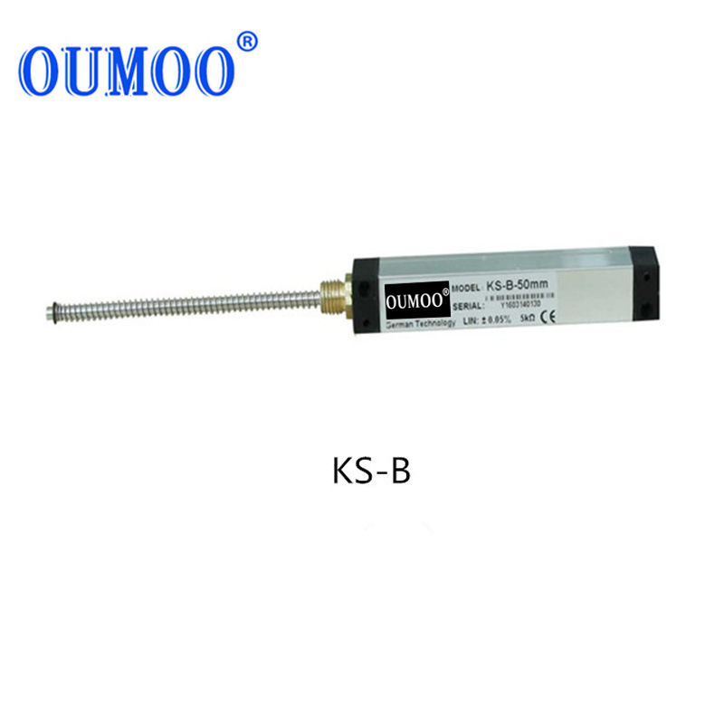 OUMOO欧牧 KS-B-125mm微小型自复位直线位移传感器外置弹簧电位器