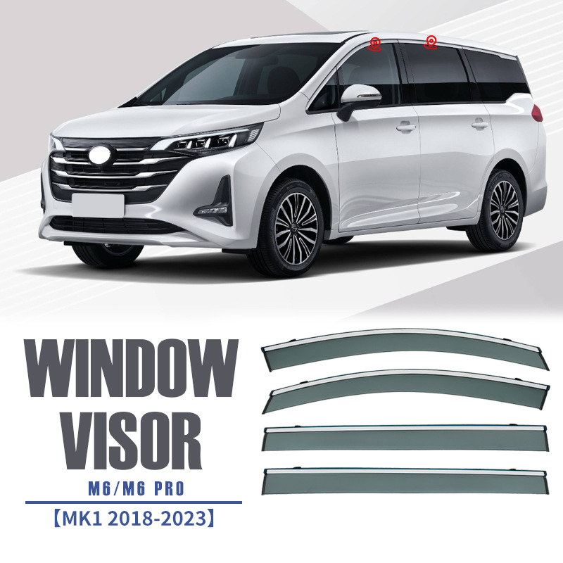 Suitable for Trumpchi M6 Car Window Rain Shield Sun Visor Rain Eyebrow Gac Gm6 Gn6 Window Visor