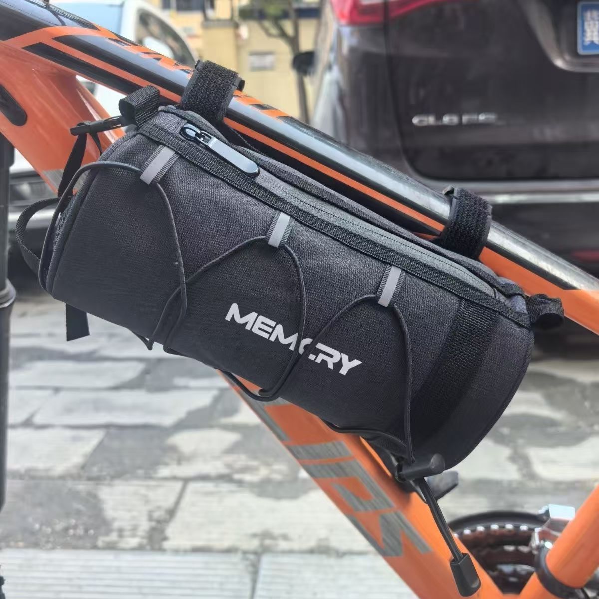 Bolsa para bicicletas, viga delantera de bicicleta de montaña, tubo superior de bicicleta, bolsa de silla, paquete de viga transversal, equipo de paquete, bolsa de almacenamiento impermeable multipropósito