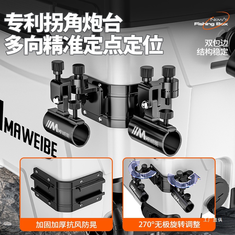 Caja de pesca completa nueva caja de pesca multifuncional ultra ligera de 36 litros, caja de pesca especial de pesca de Taiwán, caja de pesca salvaje, equipo de pesca.