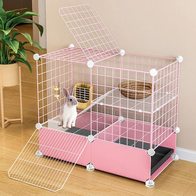 Rabbit cage household Rabbit cage villa indoor rabbit automatic Clearance Guinea pigs Guinea pigs New type Pet House