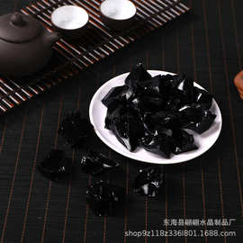 天然大颗粒黑曜石原石香薰扩香石  鱼缸盆栽装饰石DIY装饰石批E18