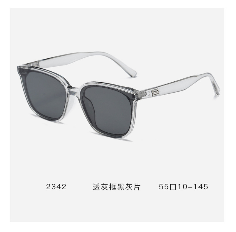 2023新品スクエアサングラスレディース高级感薄い色サングラス夏日よけレトロサングラス男|undefined
