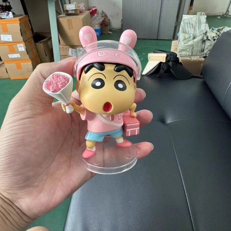大モール丸クレヨンしんちゃん GK バレンタインデー花ギフトしんちゃんヘルメット手作りアニメーション周辺モデル装飾品|undefined