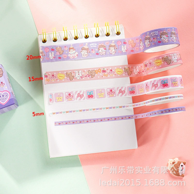"Paper tape, cartoon sticker, container, scheduler, wholesale"