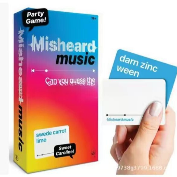 跨境新款Funny music cards误听音乐2025版热闹的音乐纸牌游戏|undefined