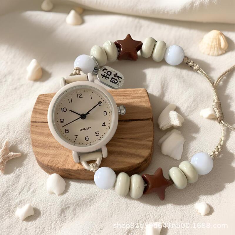 Lucky and Fortune Women's Bracelet Watch, Simple and Luxurious Quartz Watch for Middle and High School Students to Only Watch the Time for Exams