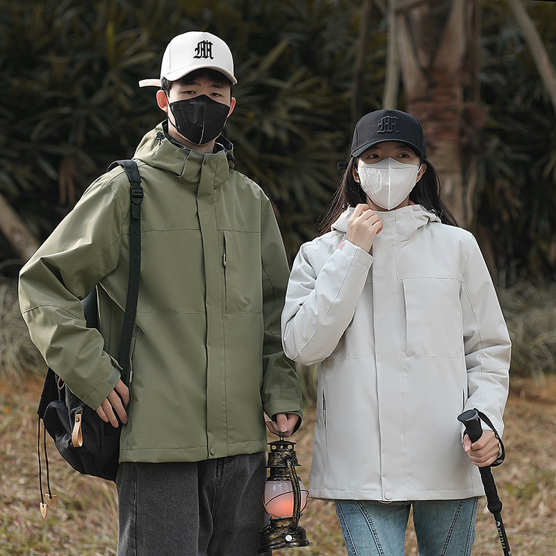 Spring and Autumn Outdoor Single-Layer Jacket Windproof Waterproof Jacket Couple's Travel Mountaineering Suit Printable Logo