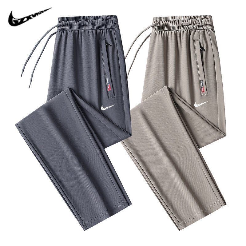 2026 New Trendy Breathable Men's Pants Summer Loose Thin Straight-Leg Pants Men's Running Elastic Ice Silk Quick-Dry Pants 2026 New Trendy Breathable Men's Pants Summer Loose Thin Straight-Leg Pants Men's Running Elastic Ice Silk Quick-Dry Pants
