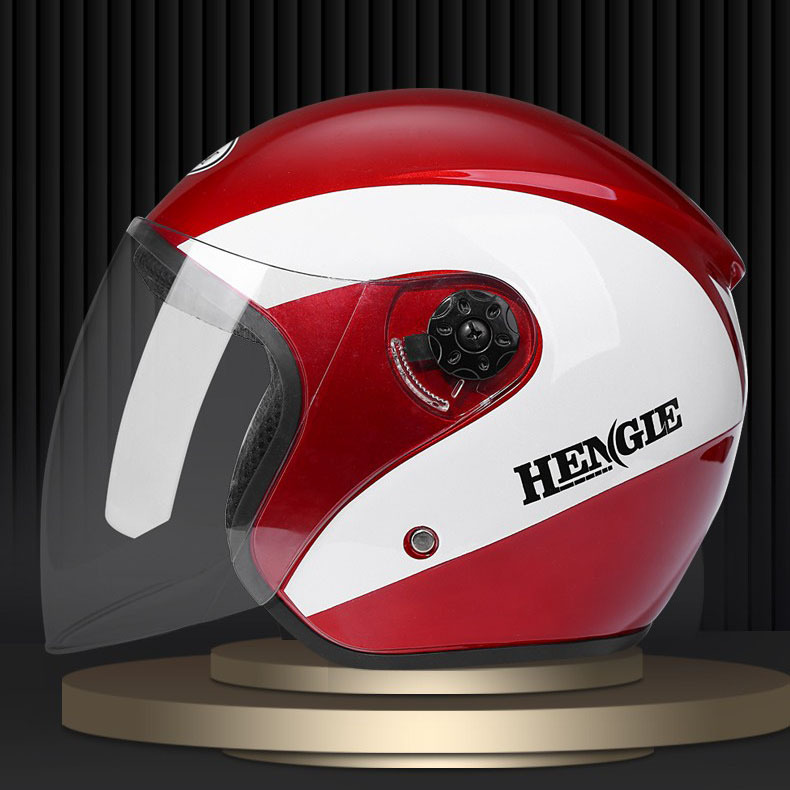 전기 배터리 자동차 오토바이 안전 헬멧, 모든 계절에 적합, 여성 및 남성 사이클링 모자, 반 헬멧, 겨울 방풍 헬멧