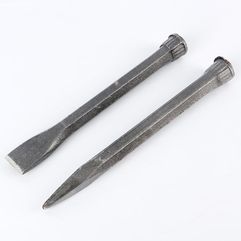石工凿子扁凿尖凿手工水泥凿子石匠凿刀合金钨钢凿子扁头尖头E18