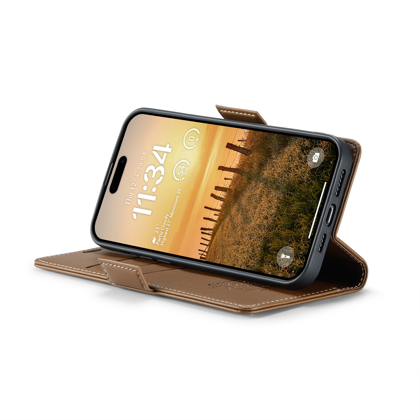 Carcasă telefonică cu aspirație magnetică cu suport pentru card pentru dispozitivele Apple