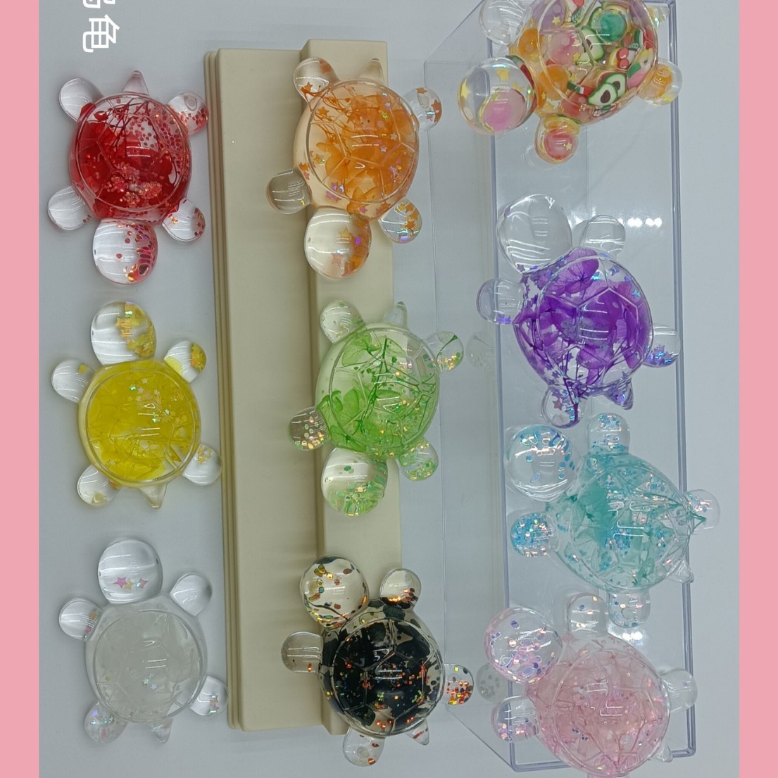 혼합 색상 말린 꽃 큰 거북이