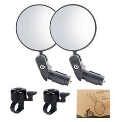 Bicycle Rear View Mirror, Mountain Bike Foldable Convex Rear View Mirror, Bicycle Reflective Mirror Cycling Equipment