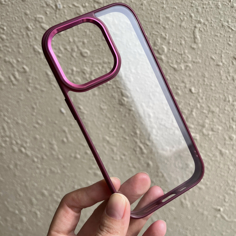 适用苹果17PROMAX手机壳凹槽滴胶素材壳子iphone15/16金盾壳金属|undefined