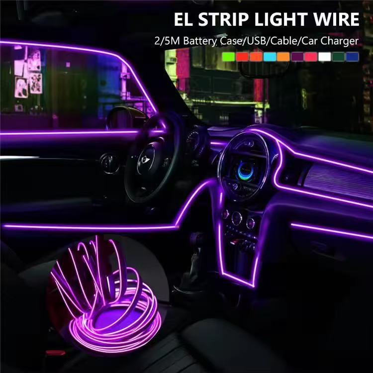 El Cold Light Driver, Luminous Wire Driver, Clip-On Led Car Ambient Light, Universal Cold Light Atmosphere Light