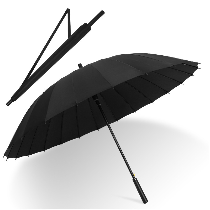 24骨长柄雨伞男款晴雨两用女学生加厚结实耐用双号防晒自动伞|undefined