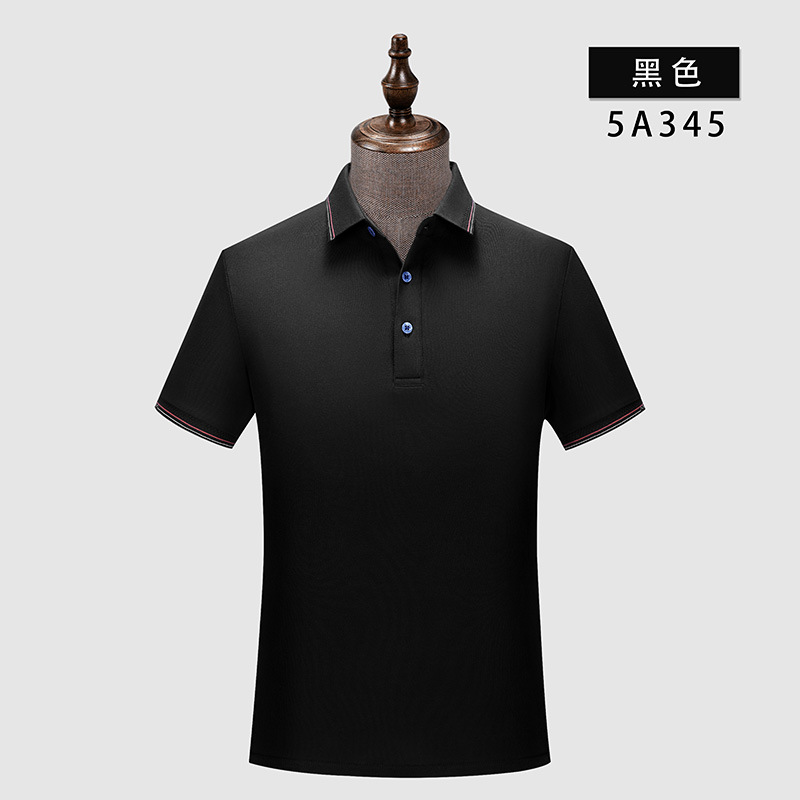 De gama alta 5A antibacteriano anticuerpo desodorante antiácaros verano hombres de manga corta de algodón solapa Camiseta polo logotipo impreso personalizado