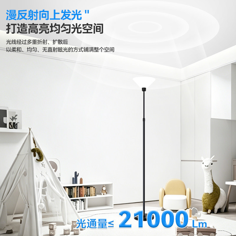 Торшер Light Shark LED черный трехцветный