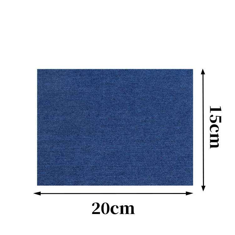 Parche de parche autoadhesivo de mezclilla Parche de mezclilla de codo Parche de parche de rodilla Parche de parche de subsidio de reparación de ropa de corte