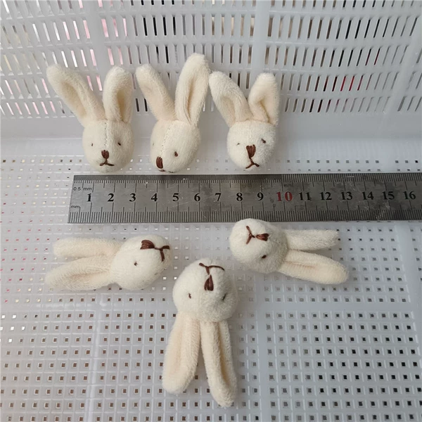 3cm rice white rabbit head