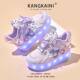 Roller Skates Kuromi Girls' Four-Wheel New Children's Smooth Roller Shoes Girls' Sports Roller Skates Invisible